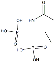 1-acetaMidopropane-1,1-diyldiphosphonic acid Structure