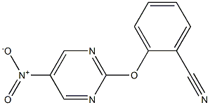 2-(5-nitropyriMidin-2-yloxy)benzonitrile Structure