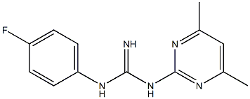 N-(4,6-Dimethylpyrimidin-2-yl)-N'-(4-fluorophenyl)guanidine Structure