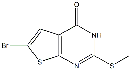 6-Bromo-2-(methylsulfanyl)thieno[2,3-d]pyrimidin-4(3H)-one 구조식 이미지