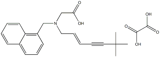 Carboxyterbinafine oxalate 구조식 이미지