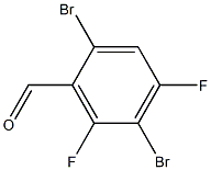 2,5-Dibromo-4,6-difluorobenzaldehyde Structure