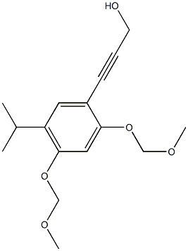 3-(5-isopropyl-2,4-bis(MethoxyMethoxy)phenyl)prop-2-yn-1-ol Structure