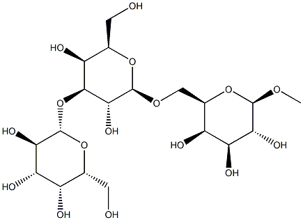 Methyl 6-O-[(3-O-b-D-galactopyranosyl)-b-D-galactopyranosyl]-b-D-galactopyranoside 구조식 이미지