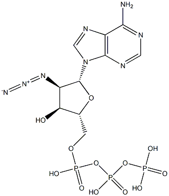 2'-Azido-2'-deoxyadenosine-5'-triphosphate 구조식 이미지