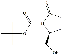 Boc-(S)-(+)-5-HydroxyMethyl-2-pyrrolidinone 구조식 이미지