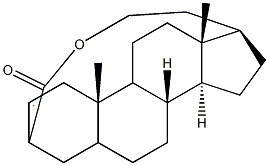 Pregnene carboxylic acid lactone Structure