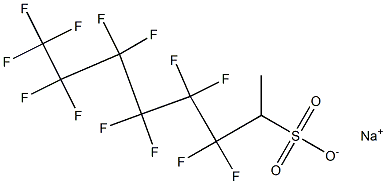 Sodium perfluorohexylethyl sulfonate Structure
