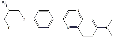 (R)-1-(4-(6-(dimethylamino)quinoxalin-2-yl)phenoxy)-3-fluoropropan-2-ol, 98% Structure