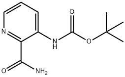 tert-butyl 2-carbamoylpyridin-3-ylcarbamate 구조식 이미지