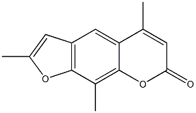 2,5,9-Trimethylfuro[3,2-g]Benzopyran-7-One Structure