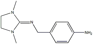 4-[[(1,3-Dimethylimidazolidin-2-ylidene)amino]methyl]aniline 구조식 이미지