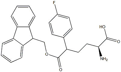 Fmoc-(S)-2-amino-5-(4-fluorophenyl)pentanoicacid Structure