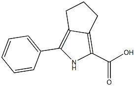 3-phenyl-2,4,5,6-
tetrahydrocyclopenta[c]
pyrrole-1-carboxylic acid 구조식 이미지