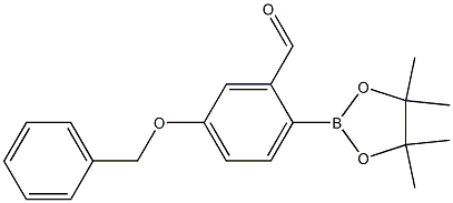 5-(benzyloxy)-2-(4,4,5,5-tetramethyl-1,3,2-dioxaborolan-2-yl)benzaldehyde Structure