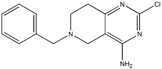 6-benzyl-2-chloro-5,6,7,8-tetrahydropyrido[4,3-d]pyrimidin-4-amine Structure