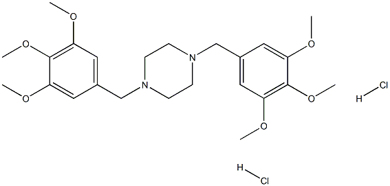 1,4-Bis(3,4,5-trimethoxybenzyl)piperazine Dihydrochloride Structure