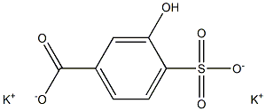 3-Hydroxy-4-sulfobenzoic Acid Potassium Salt Structure