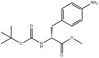 Methyl (2R)-3-(4-Aminophenyl)-2-[(tert-butoxycarbonyl)amino]propanoate Structure