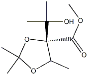 (4R-)-4-(1-Hydroxy-1-methylethyl)-2,2,5-trimethyl-1,3-dioxolane-4-carboxylic Acid Methyl Ester Structure