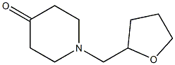 1-[(oxolan-2-yl)methyl]piperidin-4-one Structure