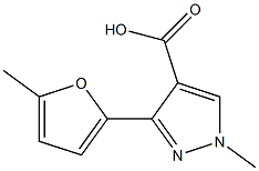 1-methyl-3-(5-methylfuran-2-yl)-1H-pyrazole-4-carboxylic acid Structure