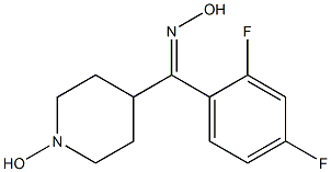 (2,4-Difluoro-phenyl)-(1-hydroxy-piperidin-4-yl)-methanone oxime Structure