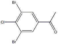 1-(3,5-Dibromo-4-chloro-phenyl)-ethanone 구조식 이미지