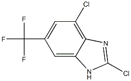2,4-Dichloro-6-trifluoromethyl-1H-benzoimidazole Structure