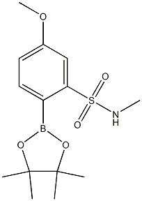 5-methoxy-N-methyl-2-(4,4,5,5-tetramethyl-1,3,2-dioxaborolan-2-yl)benzenesulfonamide Structure