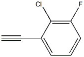 2-Chloro-1-ethynyl-3-fluorobenzene Structure
