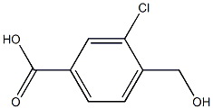 3-Chloro-4-(hydroxymethyl)-benzoic Acid 구조식 이미지