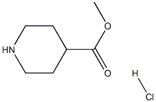 4-piperidinic acid methyl ester hydrochloride Structure