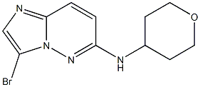 3-bromo-N-(tetrahydro-2H-pyran-4-yl)imidazo[1,2-b]pyridazin-6-amine Structure