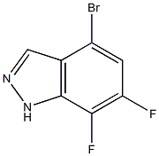 4-bromo-6,7-difluoro-1H-indazole 구조식 이미지