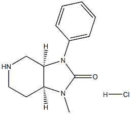 (3aR,7aS)-1-methyl-3-phenylhexahydro-1H-imidazo[4,5-c]pyridin-2(3H)-one hydrochloride Structure