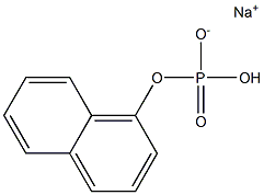 1-naphthyl phosphate monosodium salt Structure