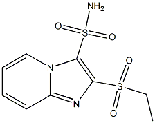2-ETHYLSULFONYLIMIDAZO[1,2-A]PYRIDINE-3-SULFONAMIDE, 99% 구조식 이미지