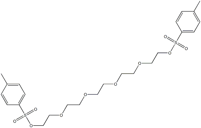 PENTAETHYLENE GLYCOL DI-P-TOLUENE SULFONATE 구조식 이미지