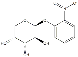 2-NITROPHENYL-BETA-D-ARABINOPYRANOSIDE 구조식 이미지