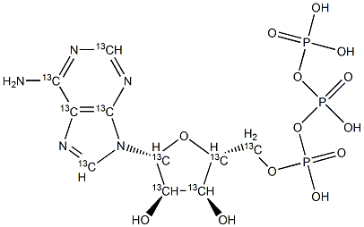 Adenosine 5'-Triphosphate-13C10 Structure