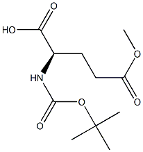 BOC-D-glutamic acid methyl ester 구조식 이미지