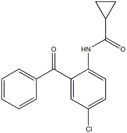 2-cyclopropylformamido-5-chlorobenzophenone Structure