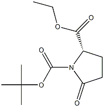 BOC-pyroglutamic acid-ethyl ester Structure