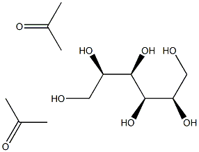 Mannitol diacetone Structure