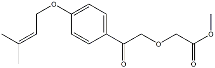 2-Methoxycarbonylmethoxy-4'-(3-methyl-2-butenyloxy)acetophenone Structure