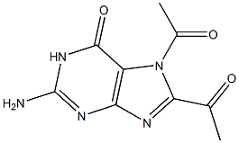 Diacetyl guanine 구조식 이미지