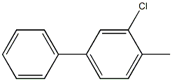 3-Chloro-4-methyldiphenyl 구조식 이미지