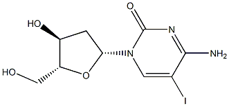 5-iodo-2'-deoxycytidine 구조식 이미지