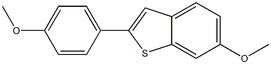 6-methoxy-2-(4-methoxyphenyl)benzo[B]thiophene Structure